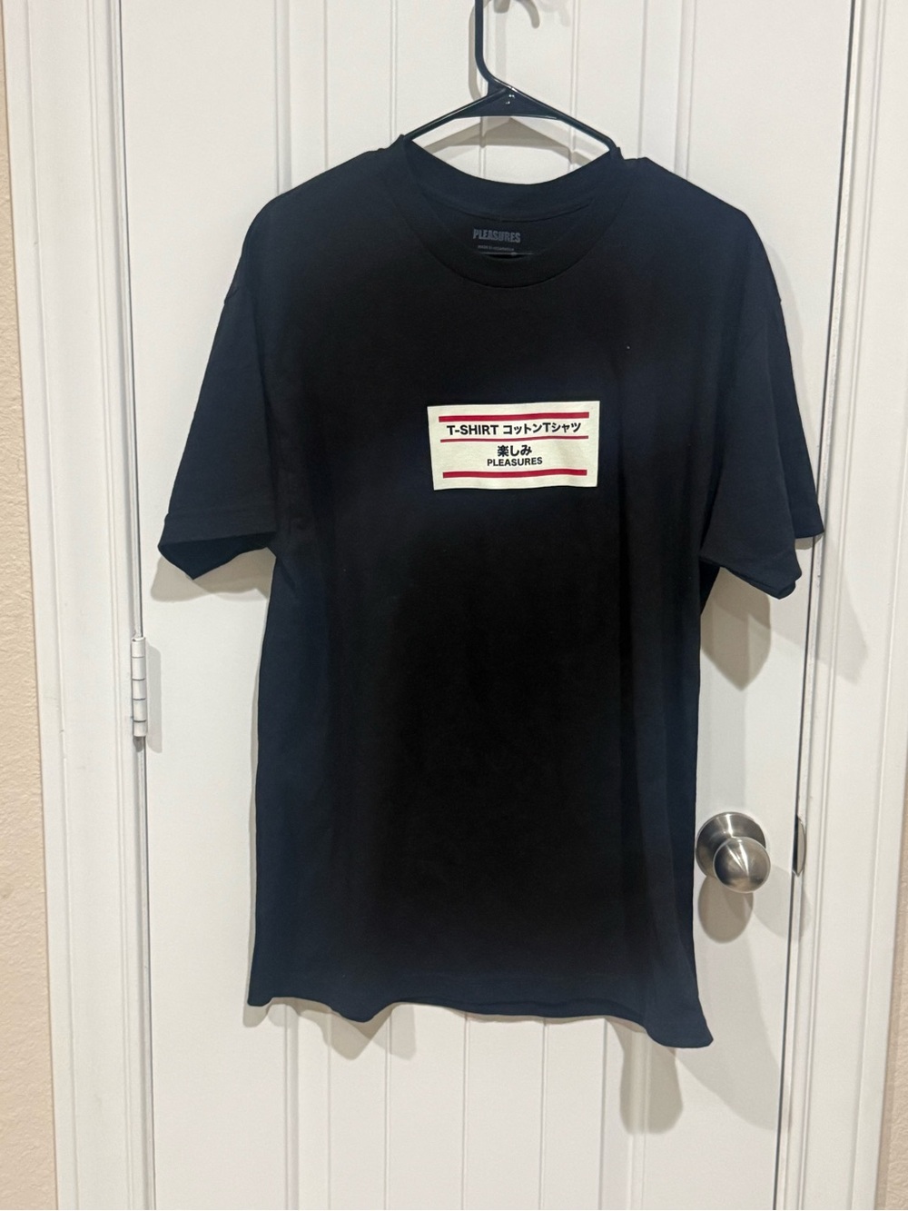 Pleasures Men's Black Short-Sleeve Graphic Logo